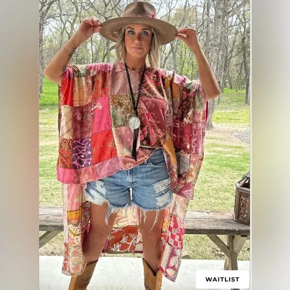 NWT Jaded Gypsy Kantha Hi Low Tunic Top - Picture 1 of 8